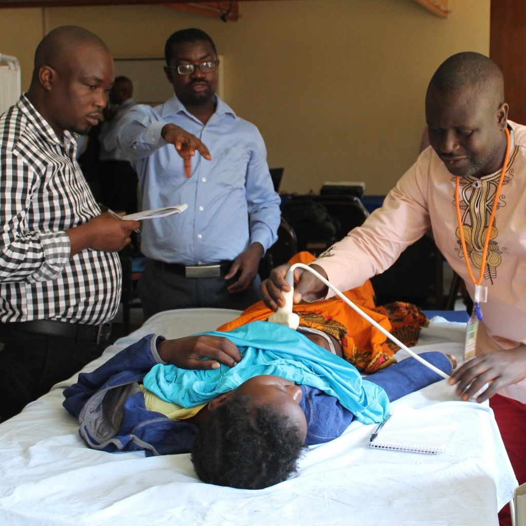 Ultrasonography training for colleagues in Africa