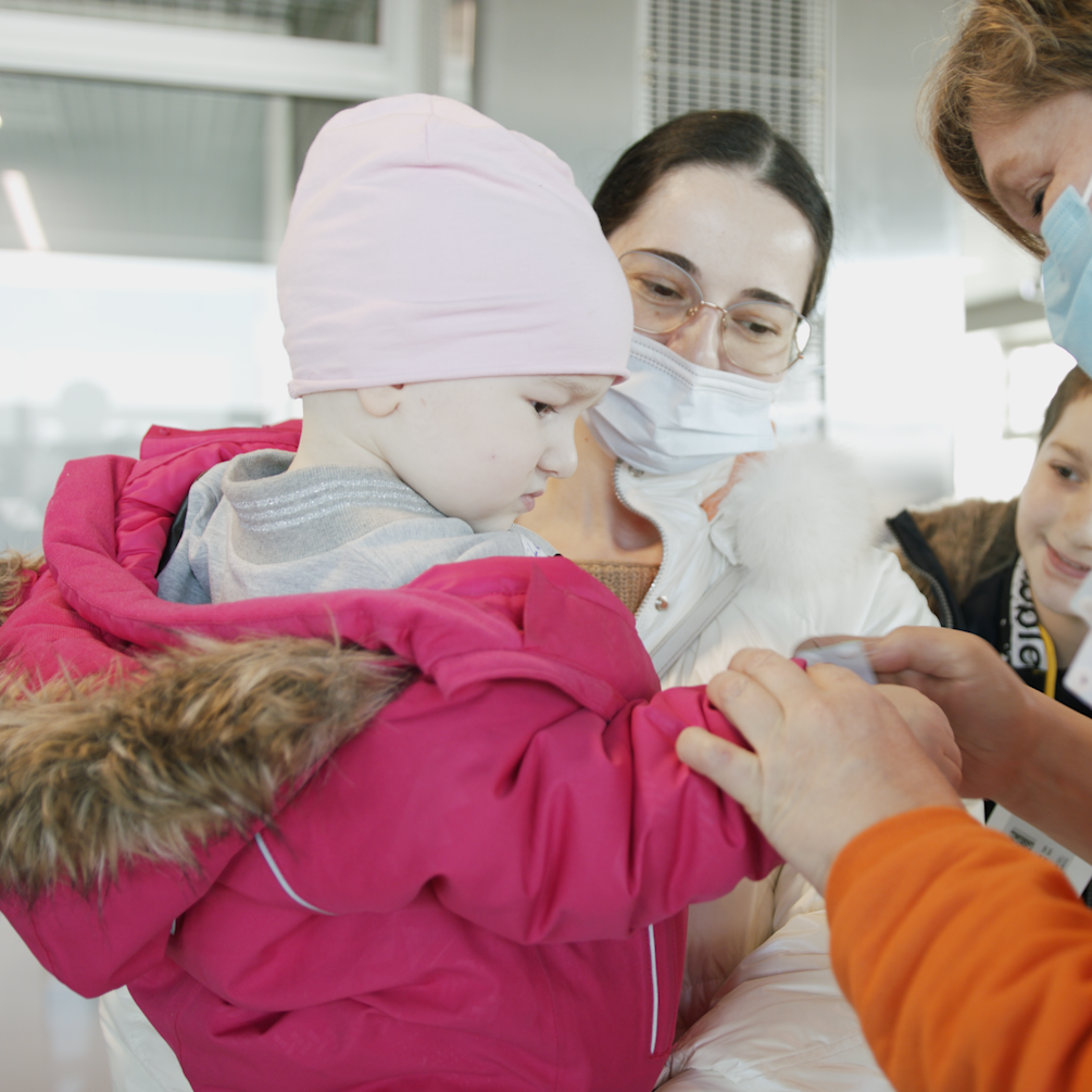 Welcome for Ukrainian children in the Princess Máxima Center